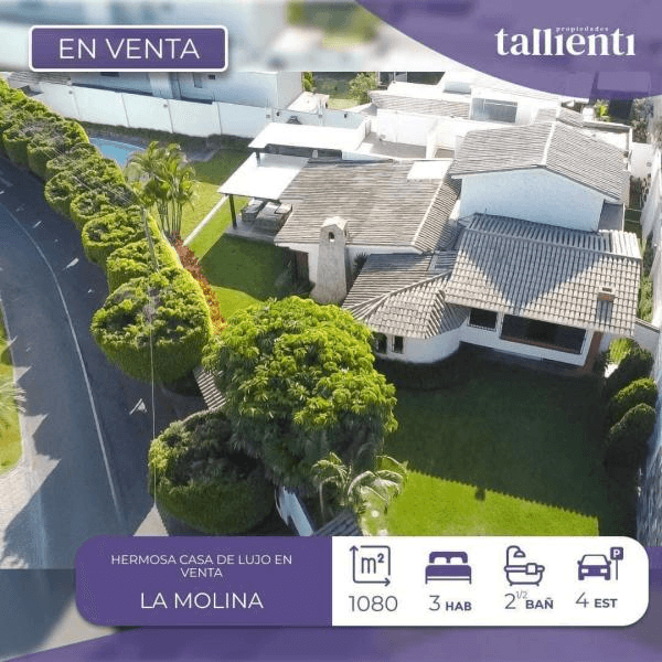 Casa de ensueo en venta en el sol de la Molina