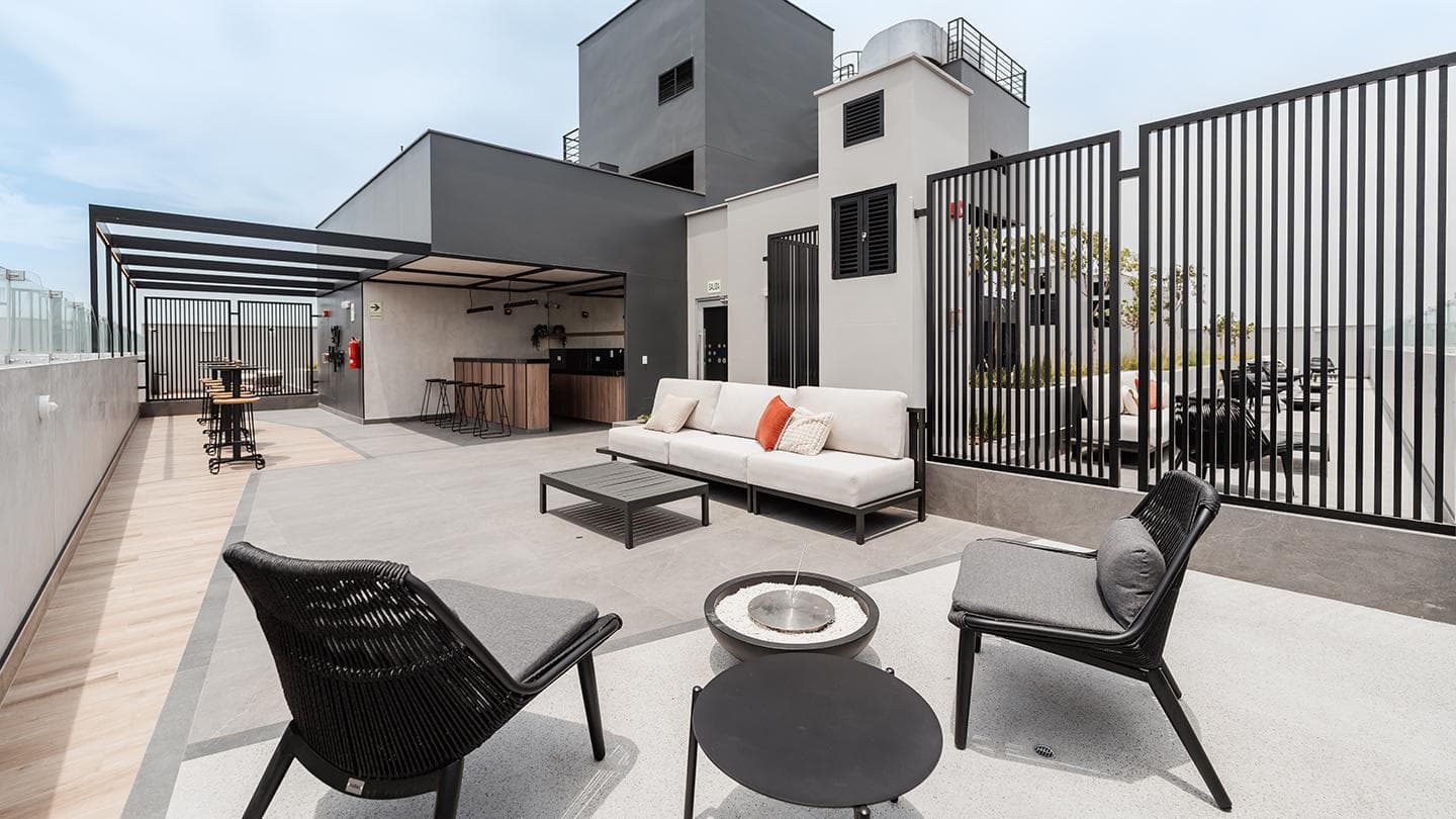 venta de moderno departamento 1 Dormitorio con vista externa / áreas comunes — foto 2