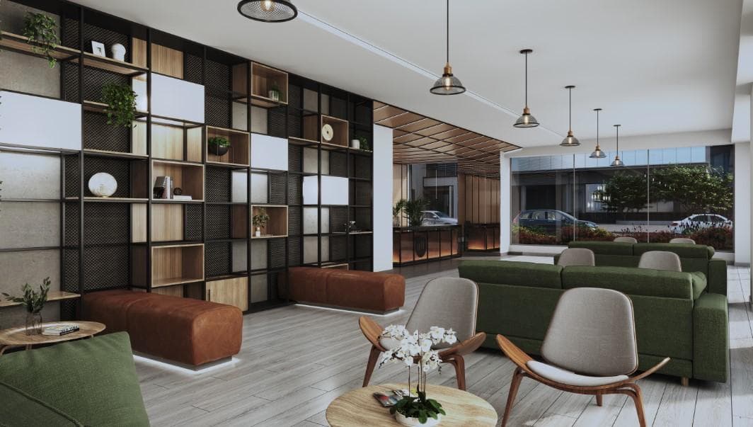 venta de moderno departamento 1 Dormitorio con vista externa / áreas comunes — foto 11