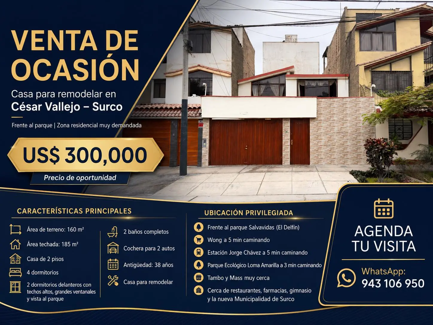 Venta de Casa frente a Parque cerca a Loma Amarilla | Surco — foto 49