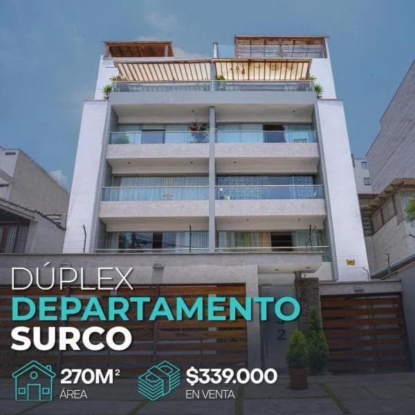 VENTA DPLEX SURCO VALLE HERMOSO
