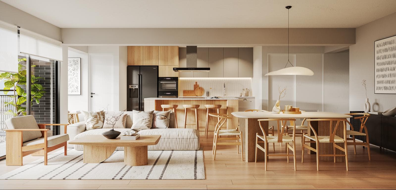 Exclusivo departamento de 3 dormitorios con terraza y jardin en Surco, Valle Hermoso
